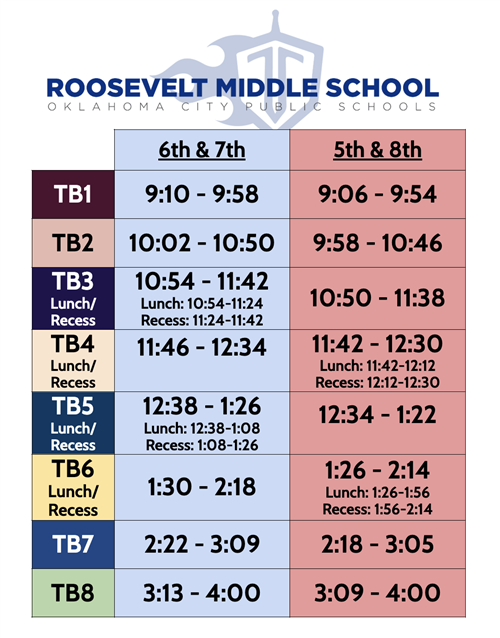 bell schedule
